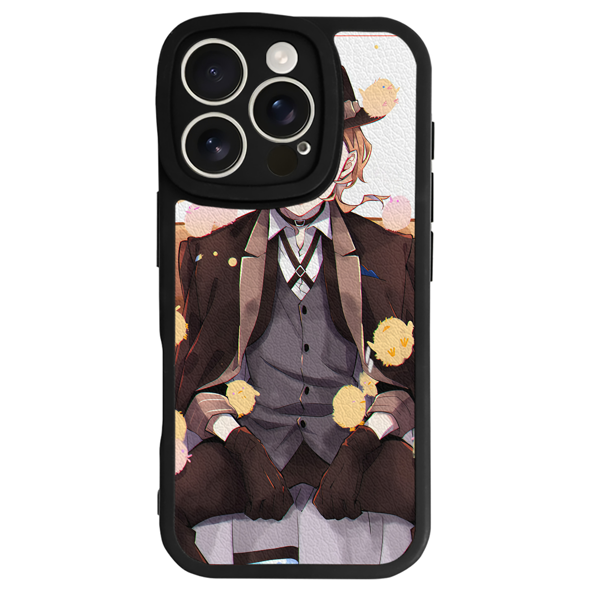 （画像用） 文豪ストレイドッグス Bungo Stray Dogs 【iPhone 16シリーズ対応】シリコンスマホケース（レザー調） 材質：シリコン